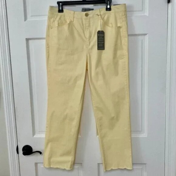 NWT Wit & Wisdom Pants Size 12. AB SOLUTION HIGH RISE SLIM STRAIGHT CROP PANTS - Picture 6 of 6